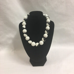 Bundle of White Beaded Necklaces